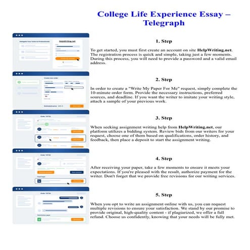 College Life Experience Essay Telegraph