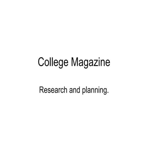 Magazine Advert Research C