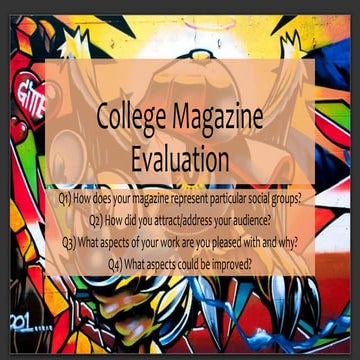 College magazine evaluation