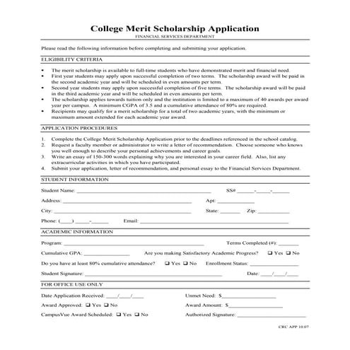 TEXAS STATE MERIT SCHOLARSHIP APPLICATION visual data 4