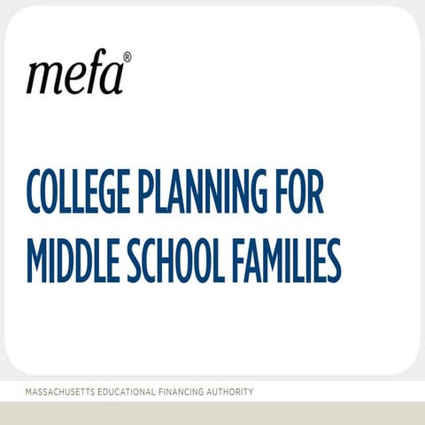 Preparing for college with middle schoolers