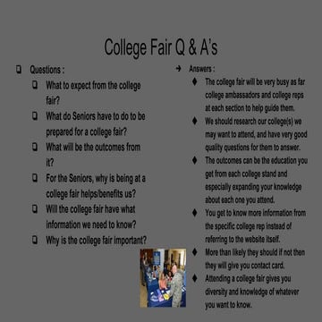 College presentation