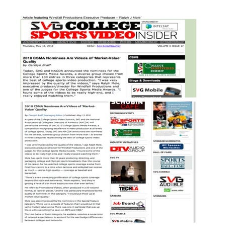 College Sports Article 2010