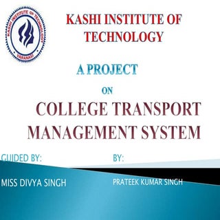 College transport management system