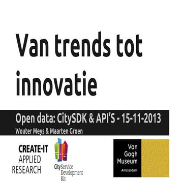 College Van Trends Tot Innovatie