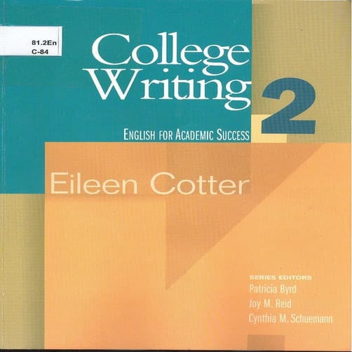 College writing 2 | PDF