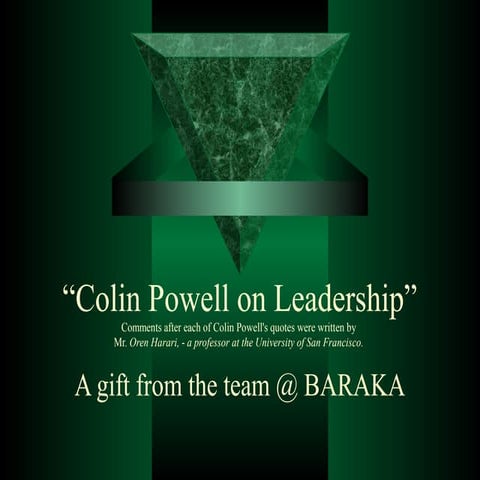 Colin Powell on Leadership - Think Big!