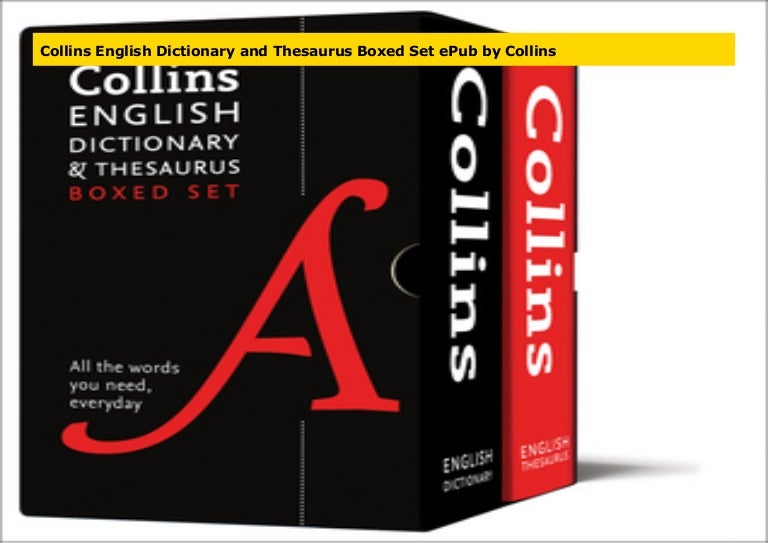 Collins English Dictionary and Thesaurus Boxed Set ePub by Collins