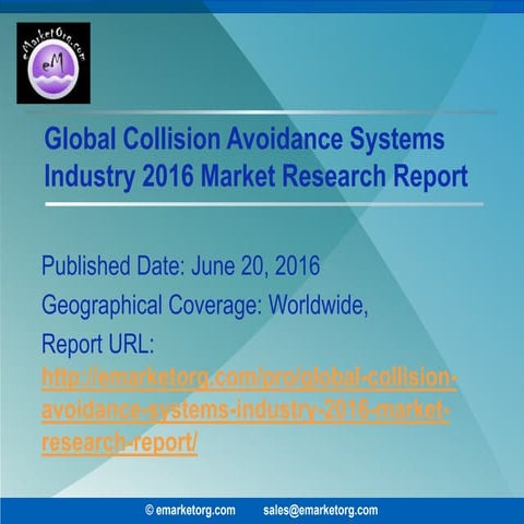 Collision avoidance systems market growth trends and forecasts in a new report