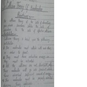 Collision theory and transition state theory