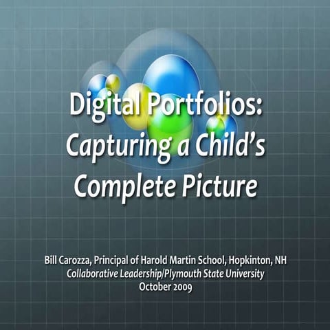 Digital Portfolios at HMS