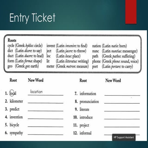 Collocation used in the reading text for students