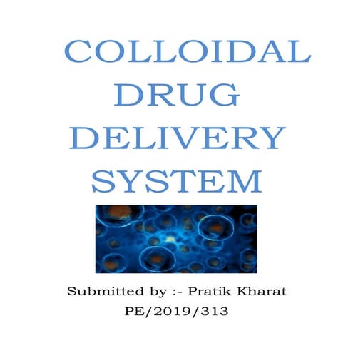 Colloidal drug delivery system (Nano formulation) | DOCX
