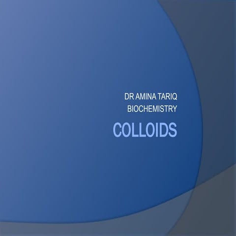 Colloids | PPT