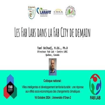 Les FabLabs dans lad FabCity de demain - 2024 | PDF