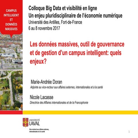 Colloque Big Data Martinique 2017
