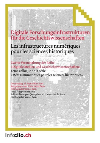 Colloque infoclio 2010