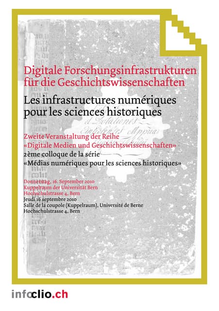 Colloque infoclio 2010