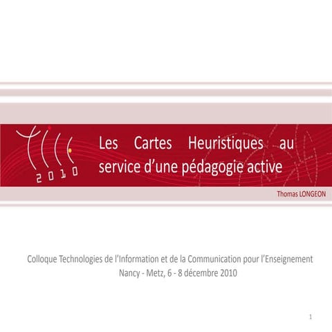 Les cartes heuristiques au service de la pédagogie