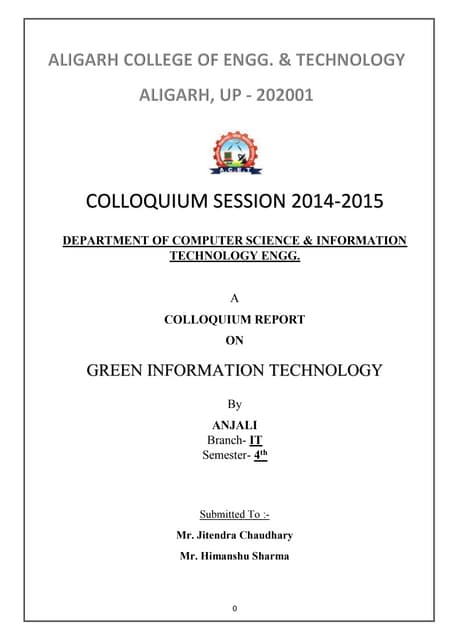 Green IT Report