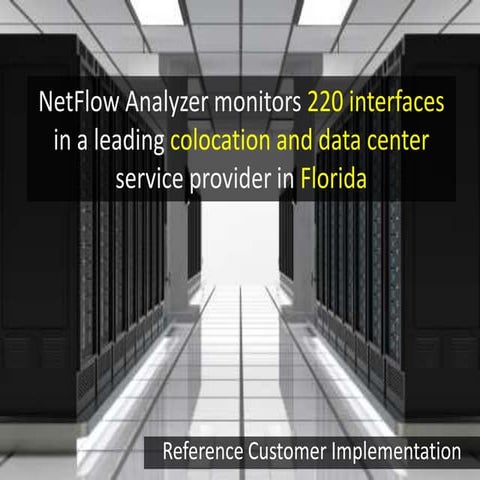 Datacenter provider monitors bandwidth, security and usage-based billing for ...
