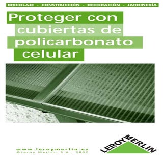 Colocacion de techos de policarbonato