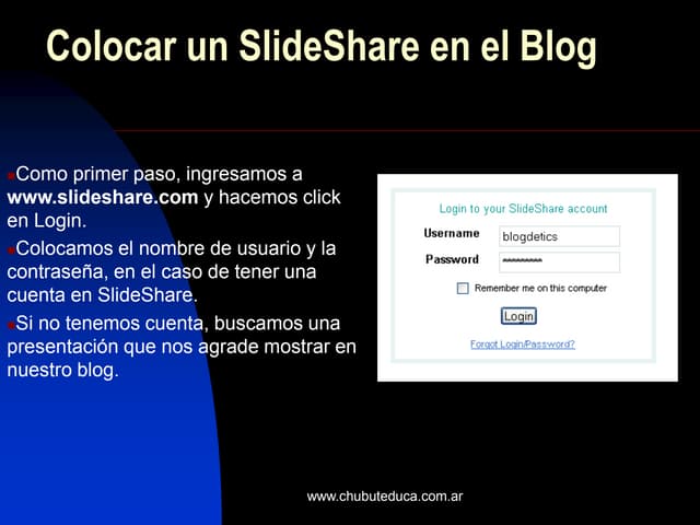 Colocar Un Slide Share En El Blog