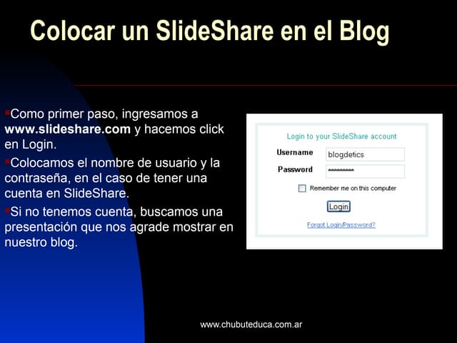 Colocar Un Slide Share En El Blog