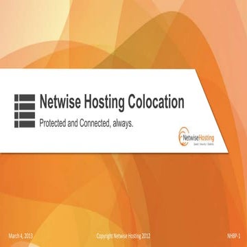 Colocation with netwise hosting