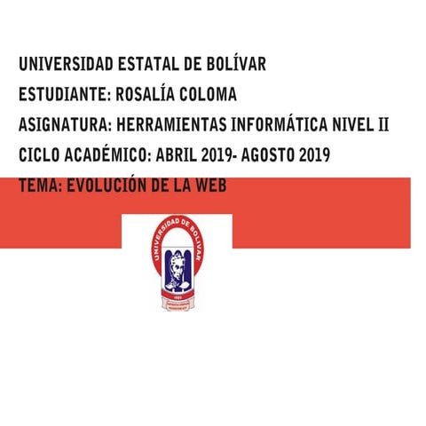 Coloma  rosalia  evolucion de la web