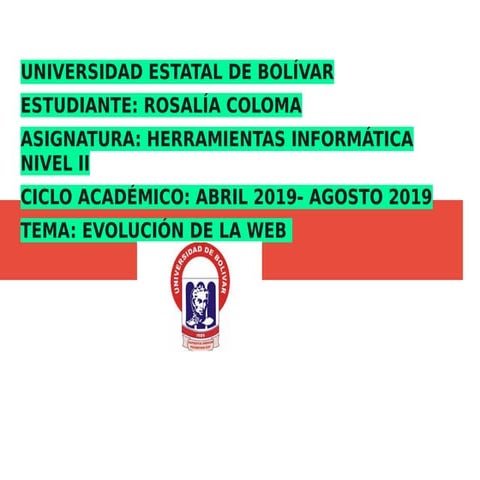 Coloma  rosalia  evolucion de la web