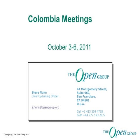 Colombia   The Open Group