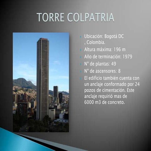 Edificios mas altos de colombia | PPTX