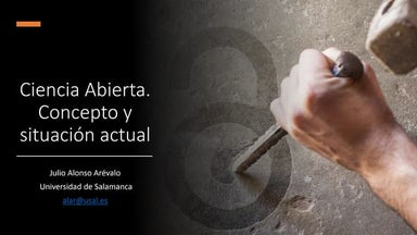 Ciencia Abierta. Concepto y situación actual