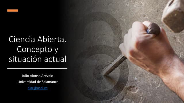 Ciencia Abierta. Concepto y situación actual