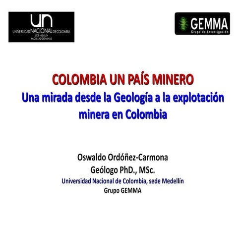 Colombia país minero
