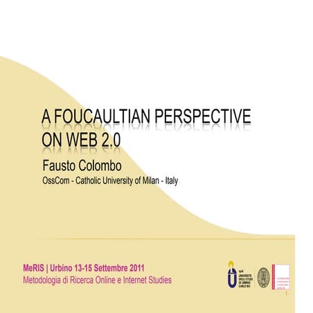 A Foucaultian perspective on web2.0