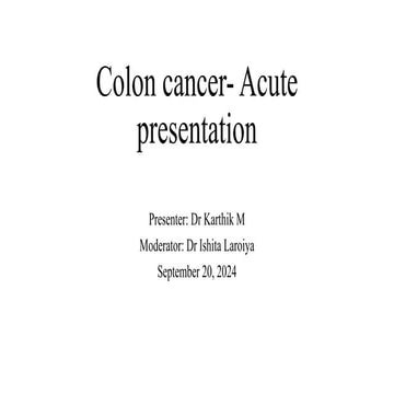 Colon cancer GE ROUNDS pgi chandigarh.pptx