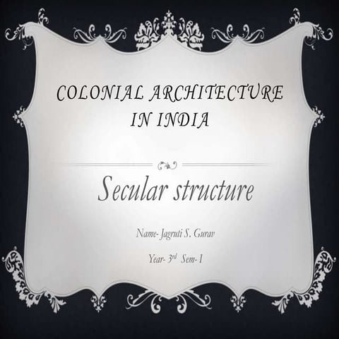 Colonial architecture in india