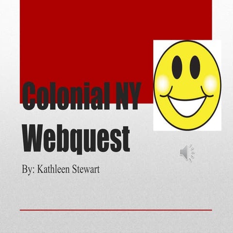 Colonial ny webquest | PPT