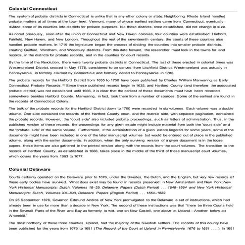 Colonial States Information