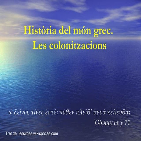 Colonitzacions gregues