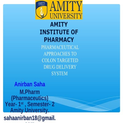 Colon Specefic Drug Delivery System