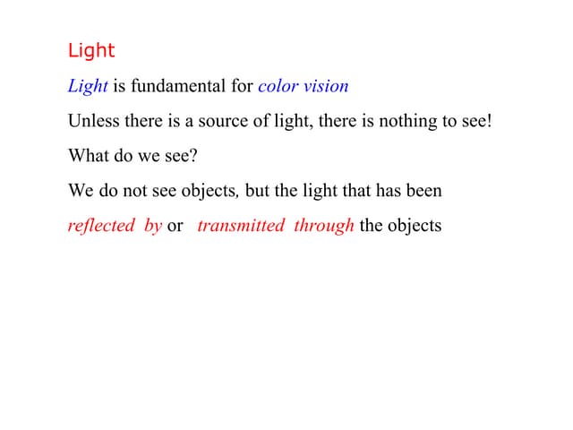 Color image processing presentation from start