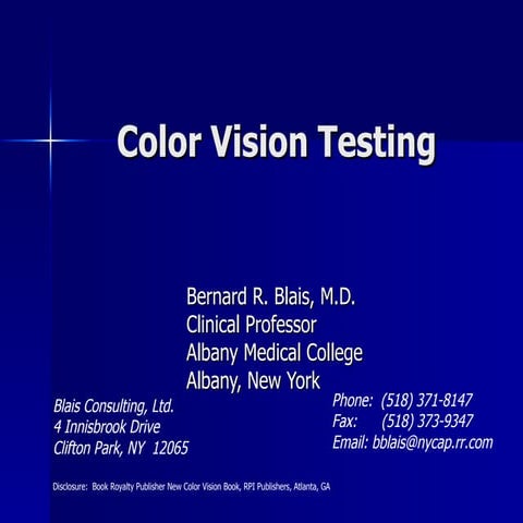 Color Vision Testing