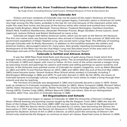 Kirkland Museum:Colorado art 