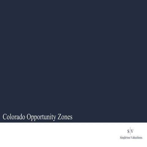 Colorado Opportunity Zones