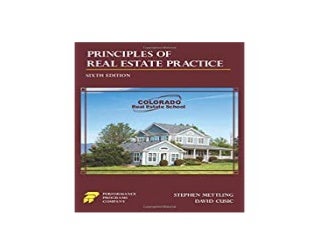 BOOK_PAPERBACK LIBRARY Colorado Real Estate School Edition Principles of Real Estate Practice *online_books*