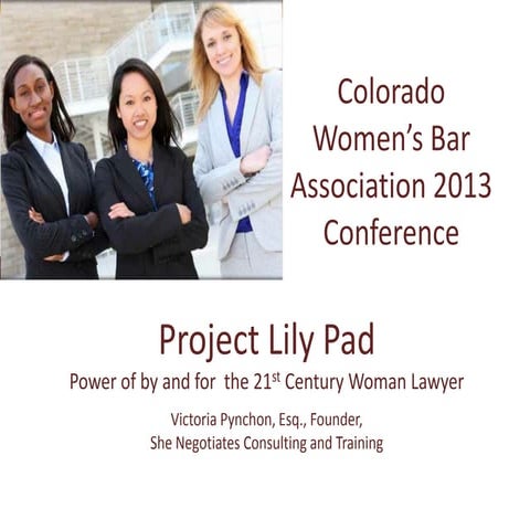 Project Lily Pad: Sponsorship for Women Lawyers