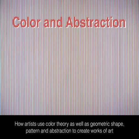 Color and abstraction 